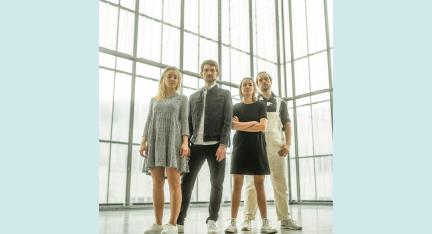 Foto der 4 Mitglieder von baff!