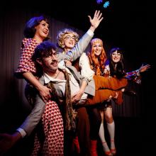 Die vier Sängerinnen Liza John, Jessica Jorgas-Chiriac, Anne Stabler und Steffi Klein gemeinsam mit dem Beatboxer Chris Herrmann