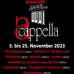 Plakat 27. berliner a cappella festival