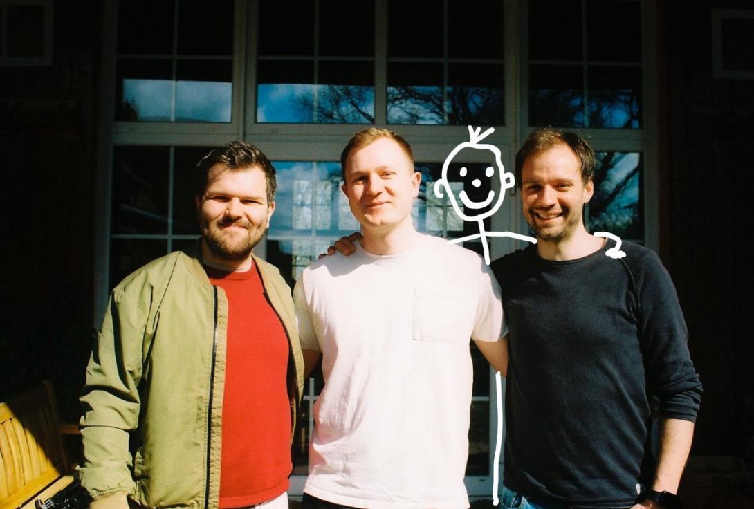 drei niedliche Bässe suchen einen neuen Freund